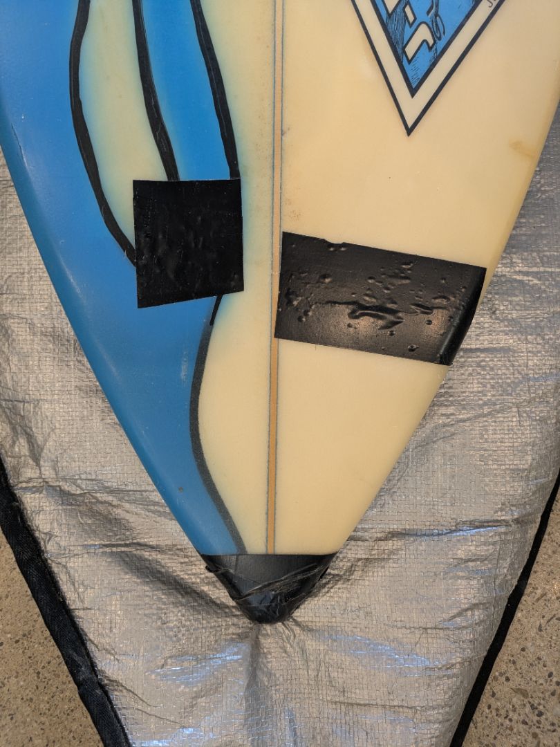 Cream Bear Thruster Surfboard, 204 cm / 6'8"