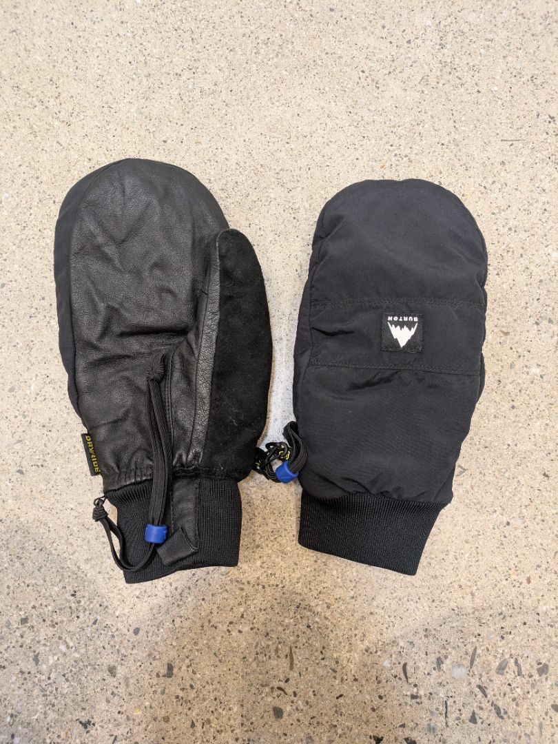 Black Burton Snow Mittens, XL