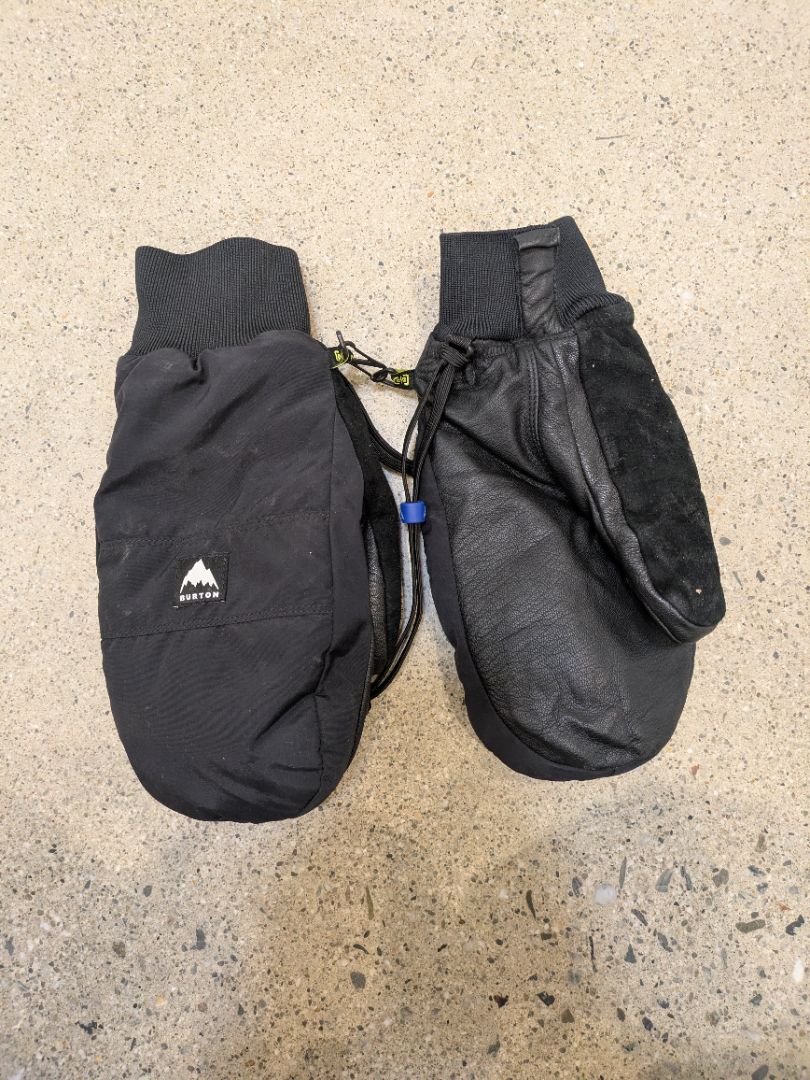Black Burton Snow Mittens, XL
