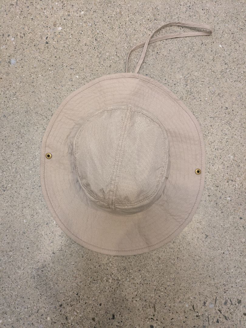 Beige Anko Wide-Brim Hat, One Size