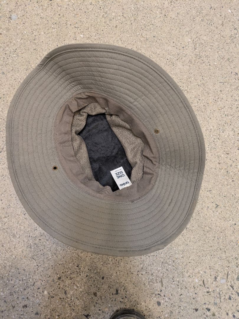 Grey Anko Wide-Brim Hat, One Size
