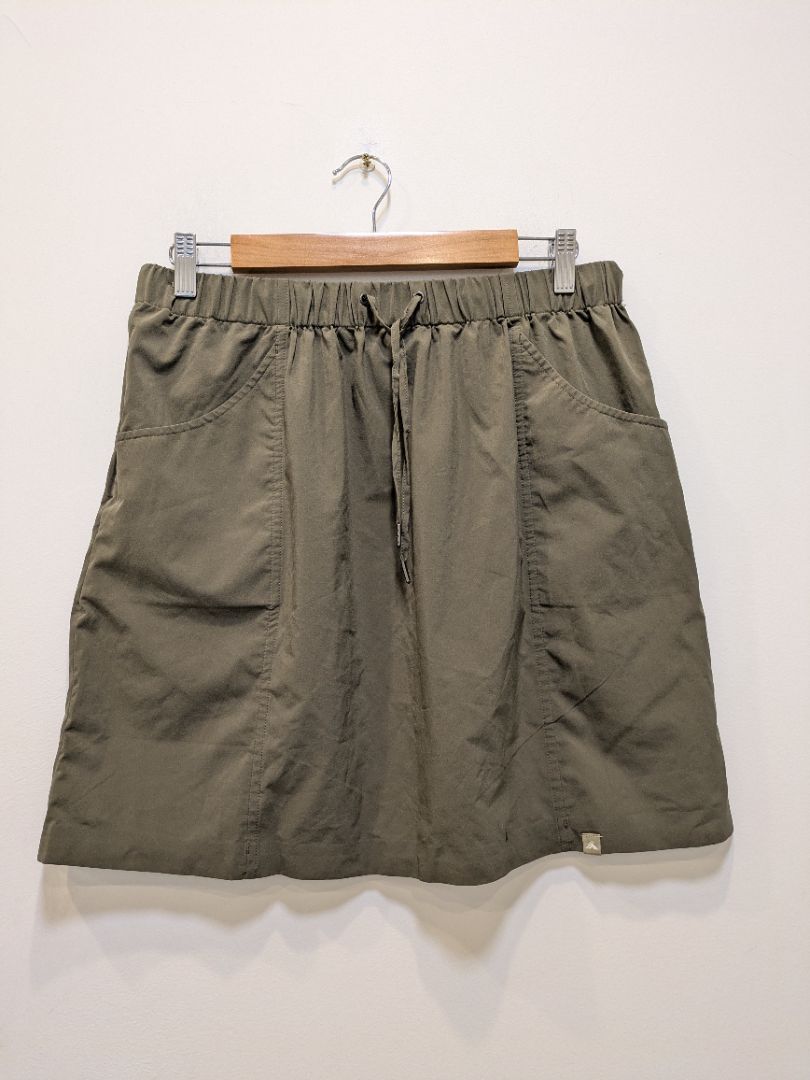 Olive Macpac Hiking skirt, 12