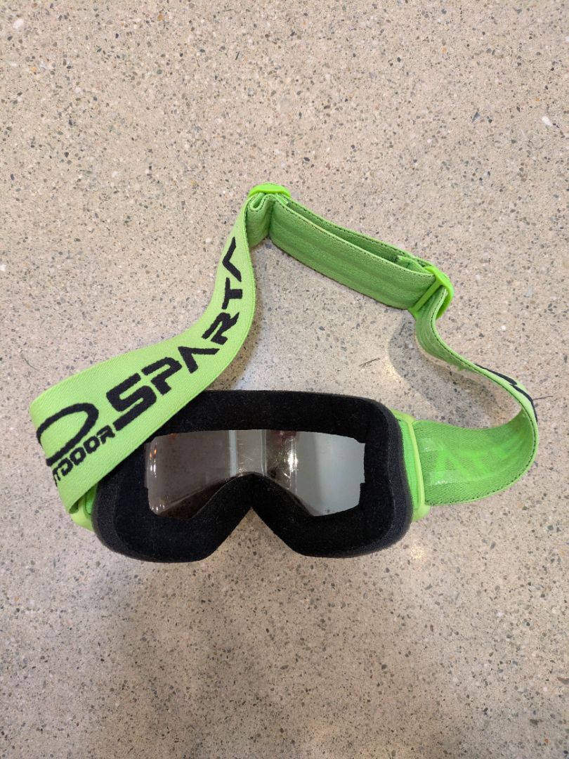 Green Outdoor Sparta Snow Goggles, Youth