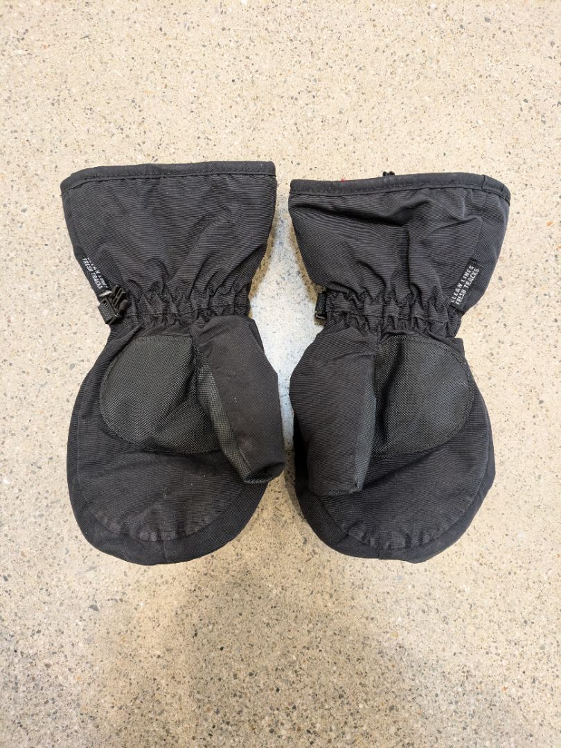 Black Elude Snow Mittens, 14yr