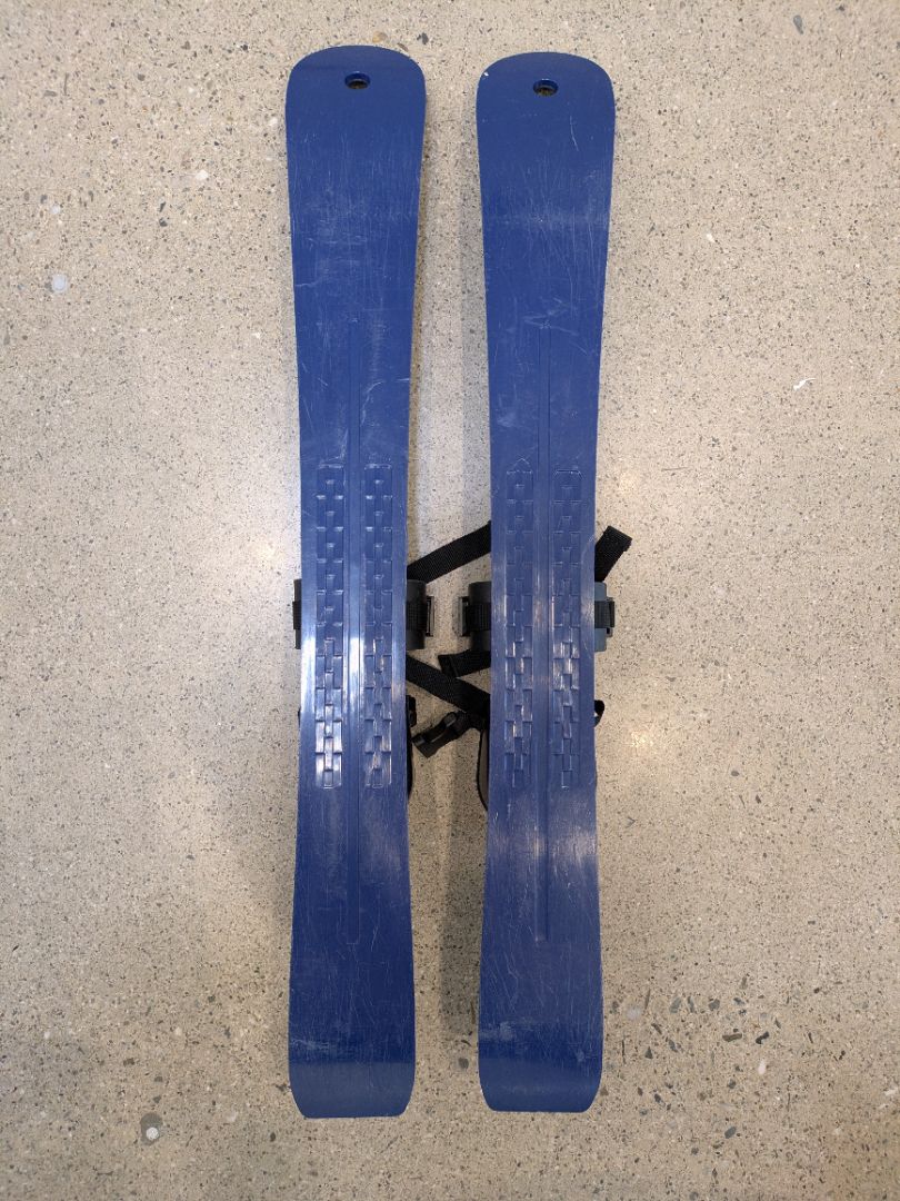 Blue Lucky Bums Youth Beginner Skis, 70cm