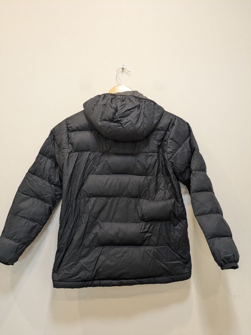 Black Macpac Uber Light Hooded Down Jacket, 8