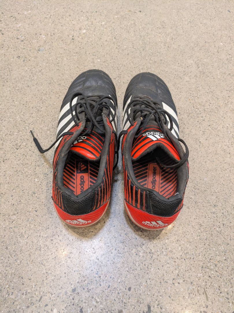 Black Adidas adiPower Kakari Rugby Boots, EU 44⅔
