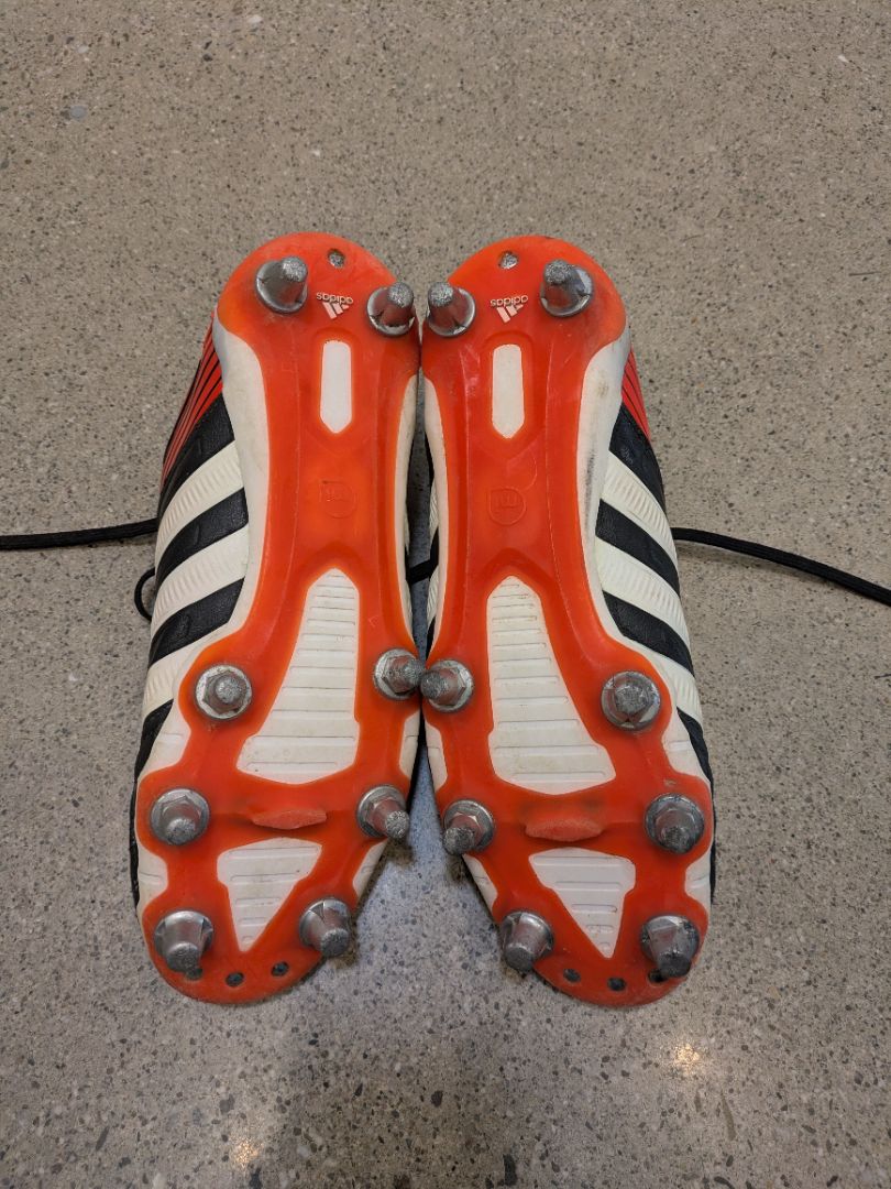 Black Adidas adiPower Kakari Rugby Boots, EU 44⅔