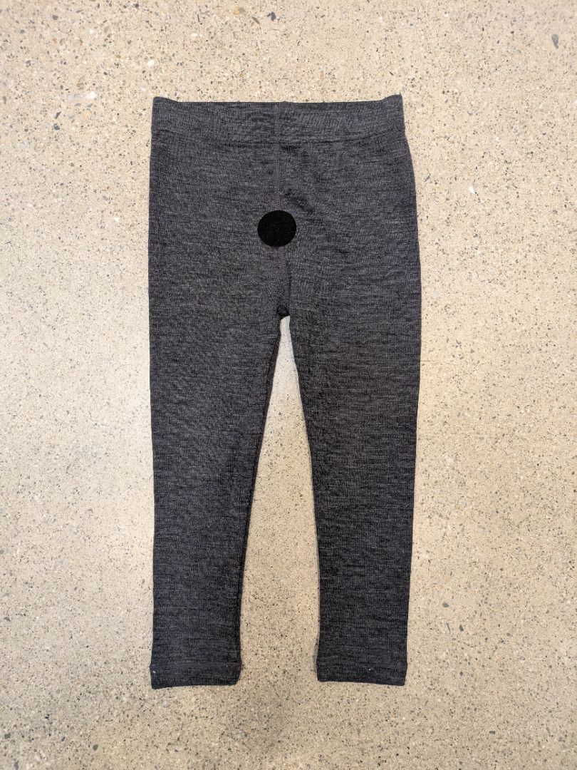 Charcoal Ricochet Merino Leggings, 3 / 96cm