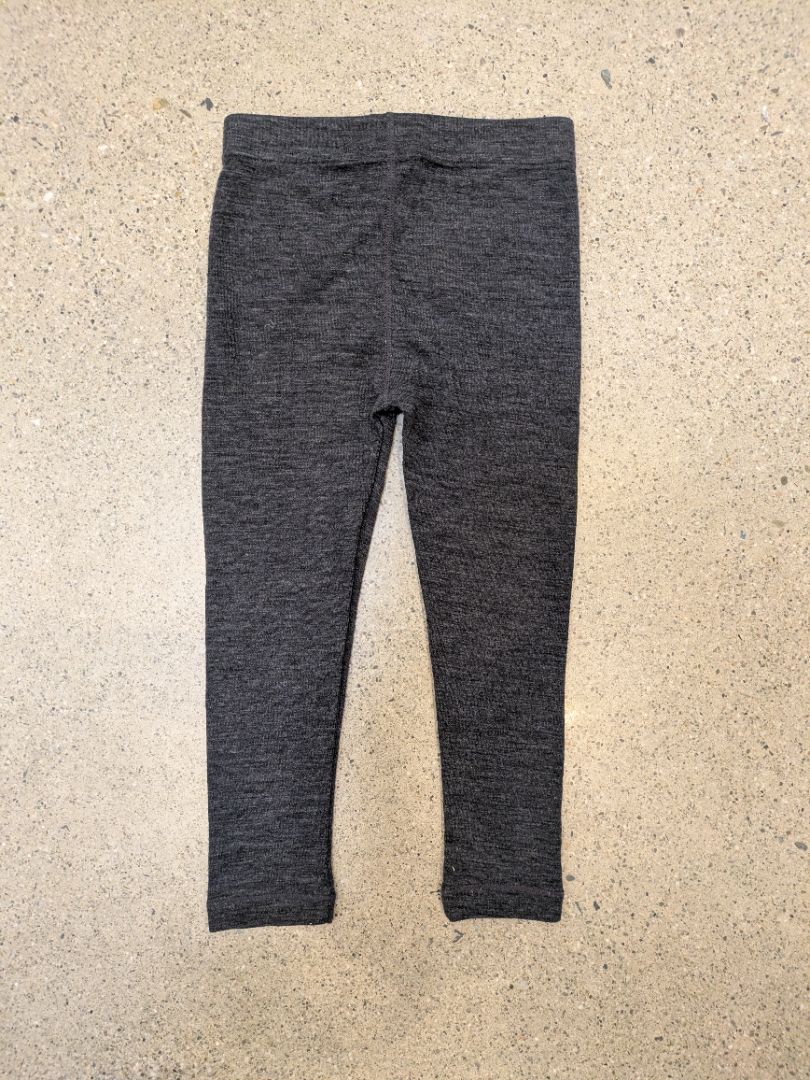 Charcoal Ricochet Merino Leggings, 3 / 96cm