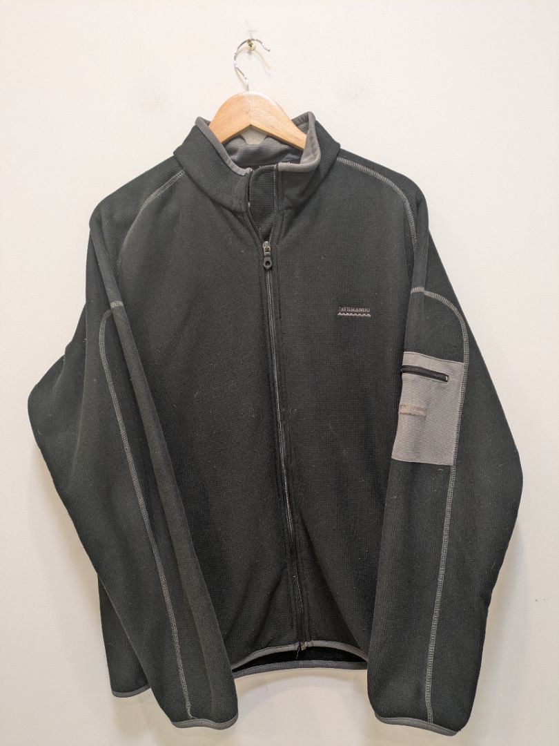Black Kathmandu Fleece Jacket, XL