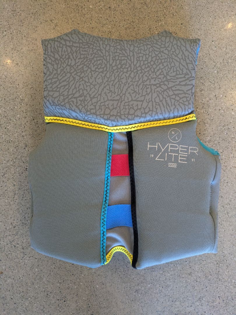 Grey Hyperlite Youth PFD, Youth Small