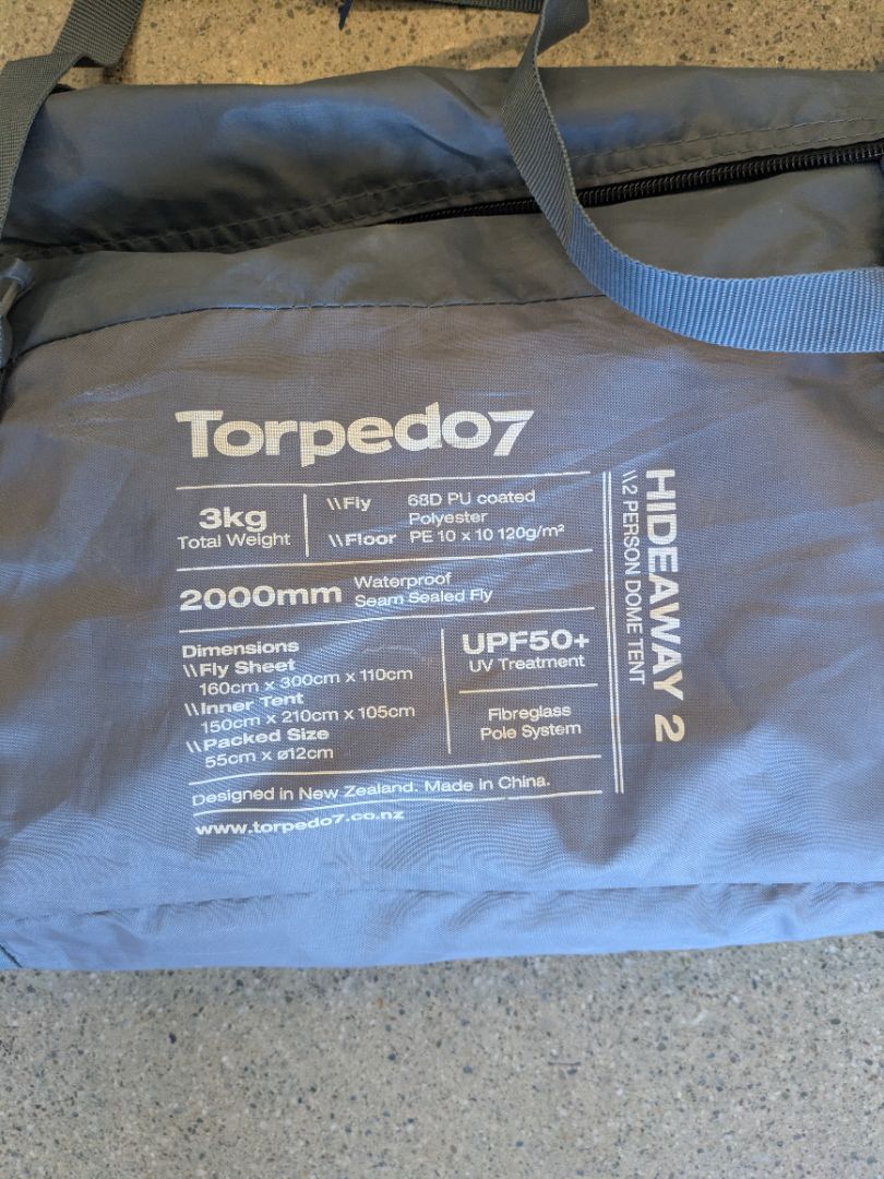 Grey Torpedo7 Hideaway 2, 2 Person