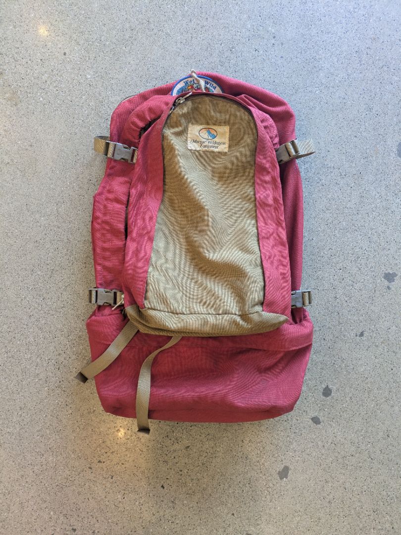 Red Macpac Tramping Pack, 60-70 L
