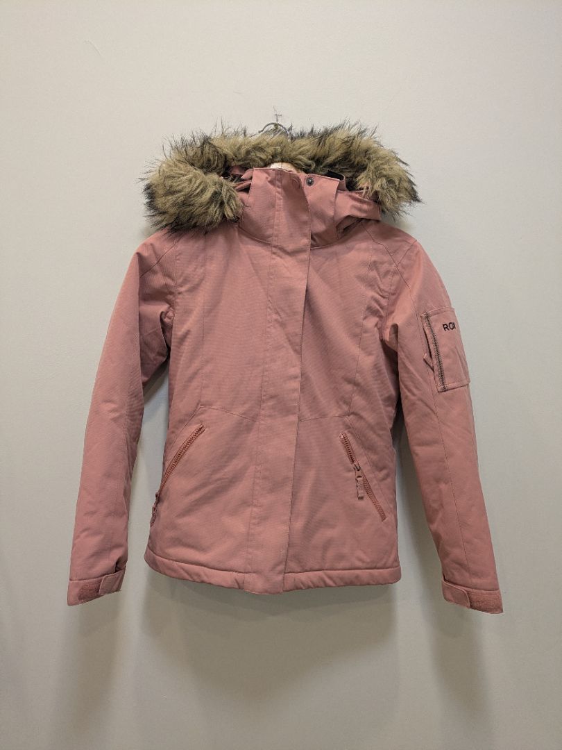 Pink Roxy Girls Snow Jacket, Youth L / 12Y