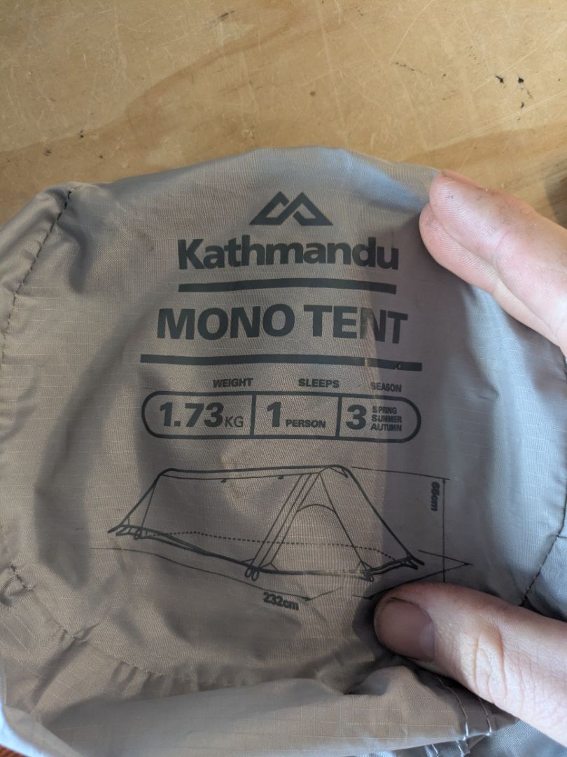 Grey Kathmandu Mono Tent, 1 Person