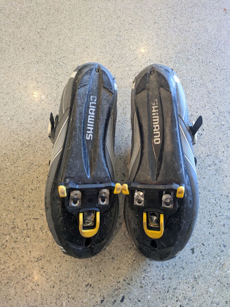 Grey Shimano Road Cycling Shoes, EU 44