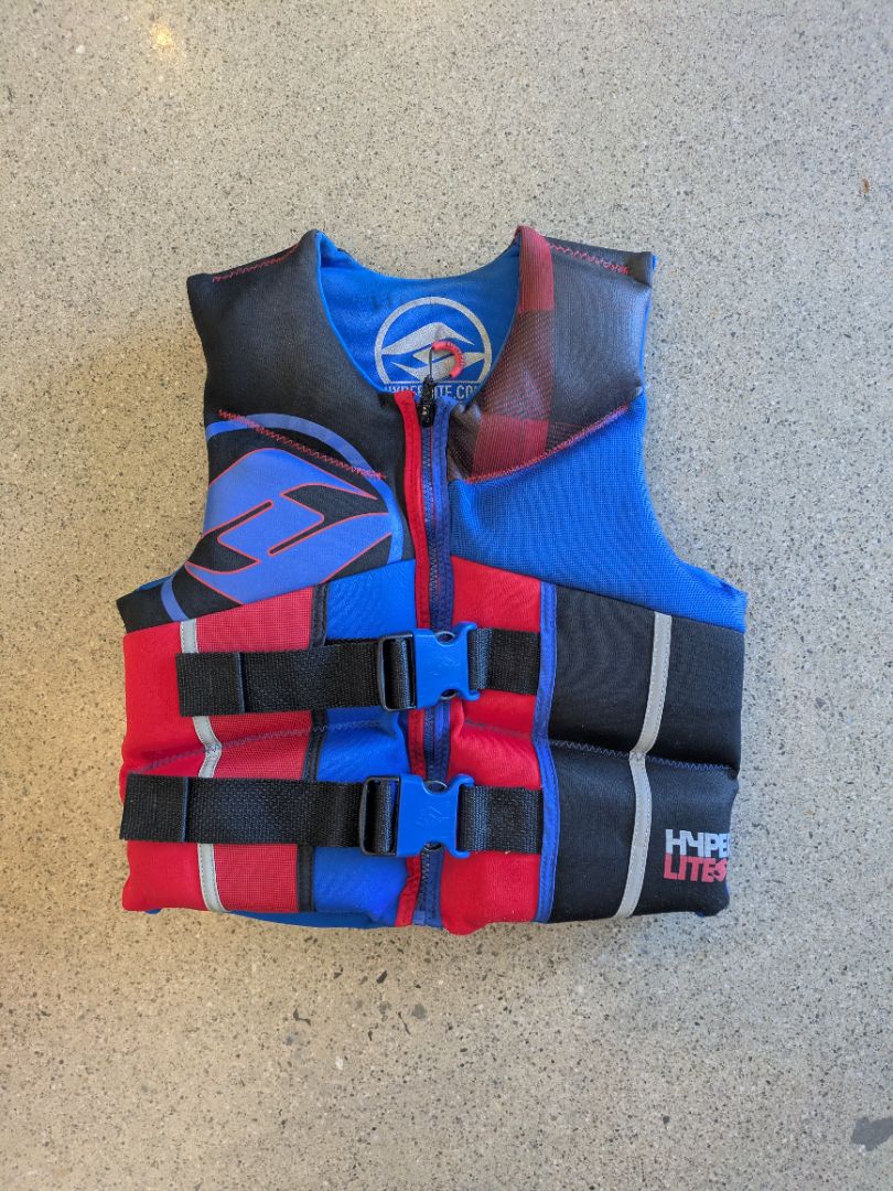 Blue Hyperlite Youth PFD, Youth 23-41 kg