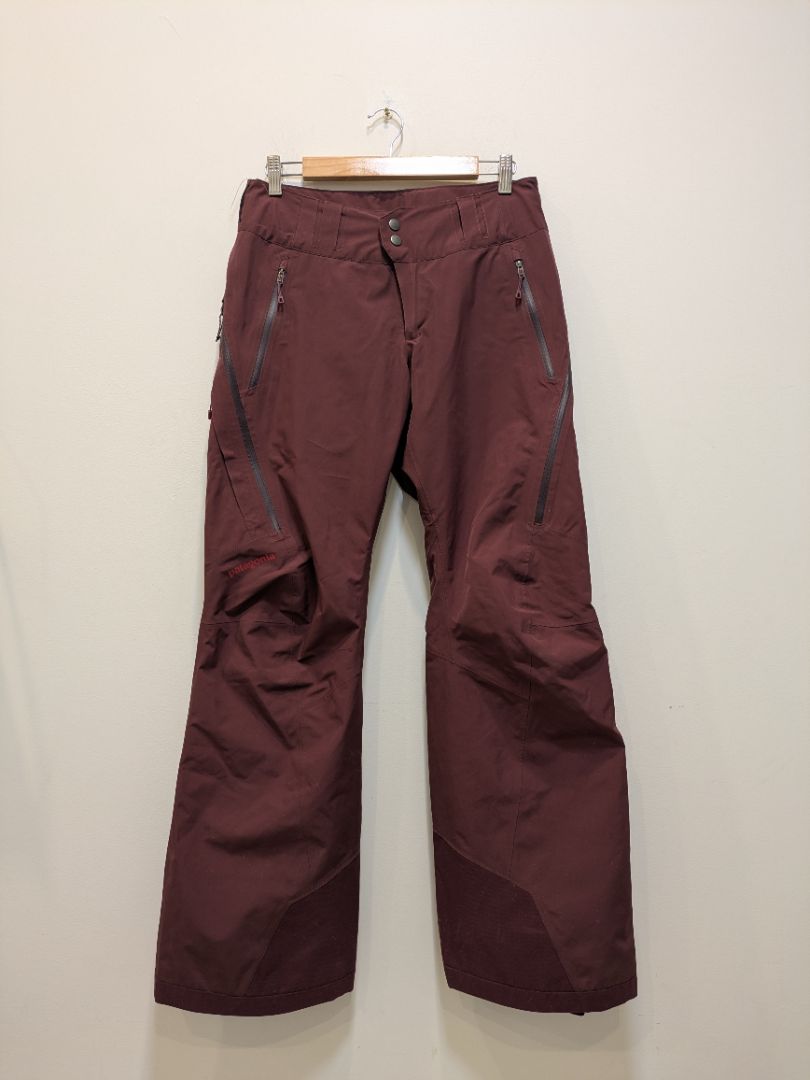 Burgundy Patagonia Powder Bowl Pants, S