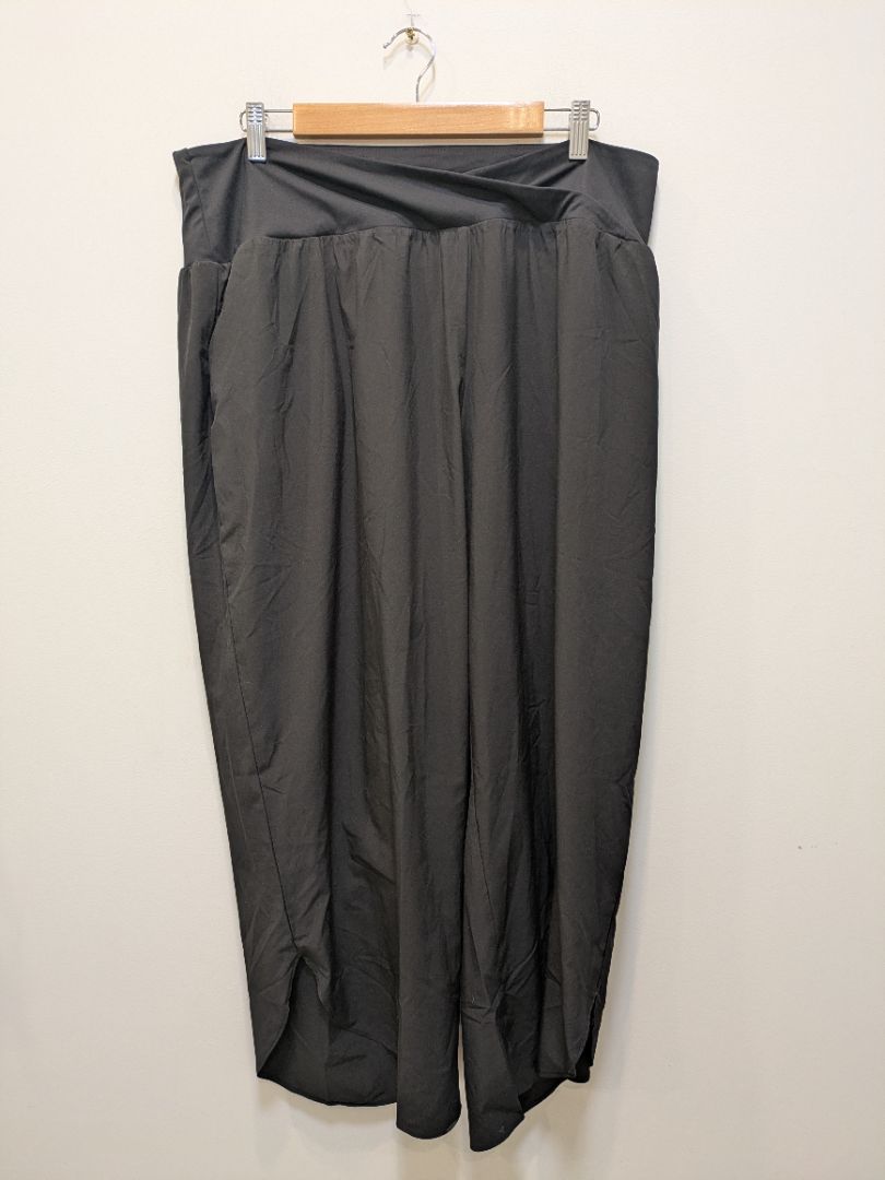 Black Halara Breezeful Resort Pants, 1X Regular