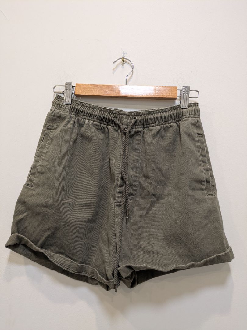 Olive Rusty Drawstring Shorts, Women's S