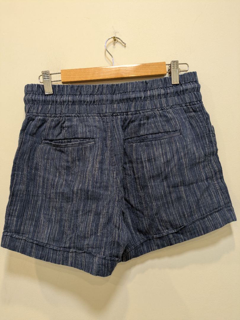 Navy Athleta Linen Drawstring Shorts, Women's 4