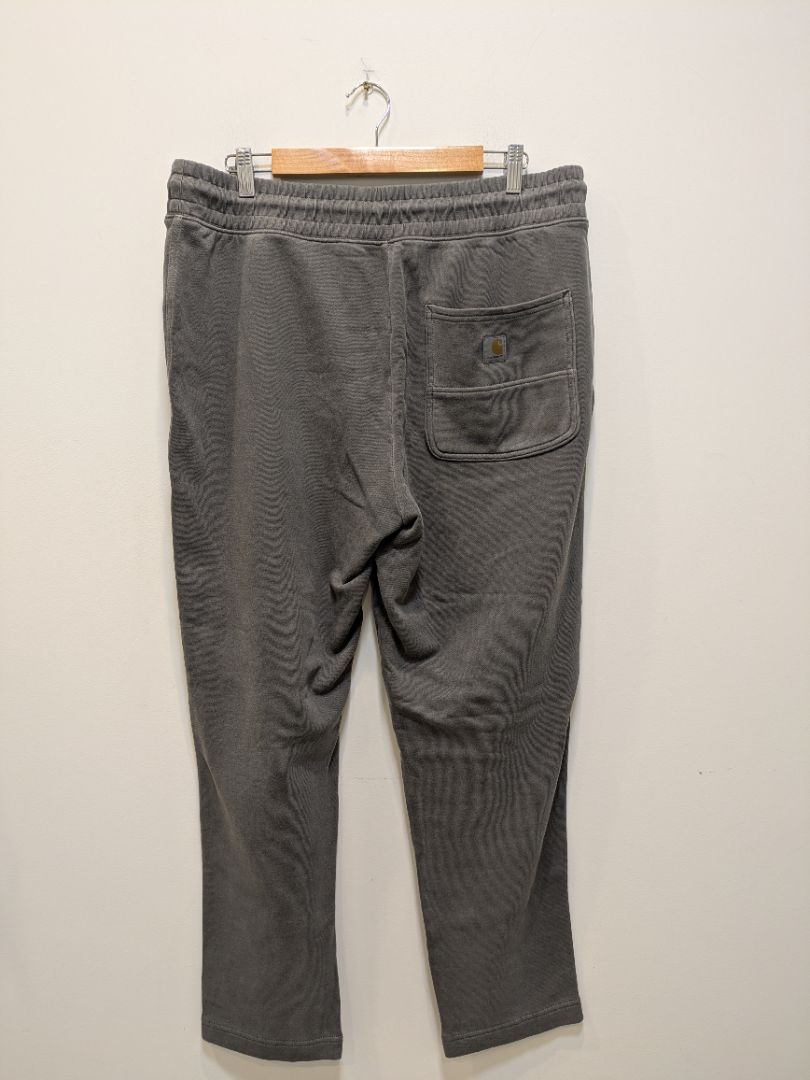 Grey Carhartt Relaxed Fit Sweatpants, Women's L / 12-14