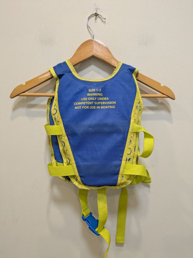Blue Aerial Kids Swimming Aid Vest, 1-2 / 11-15 kg