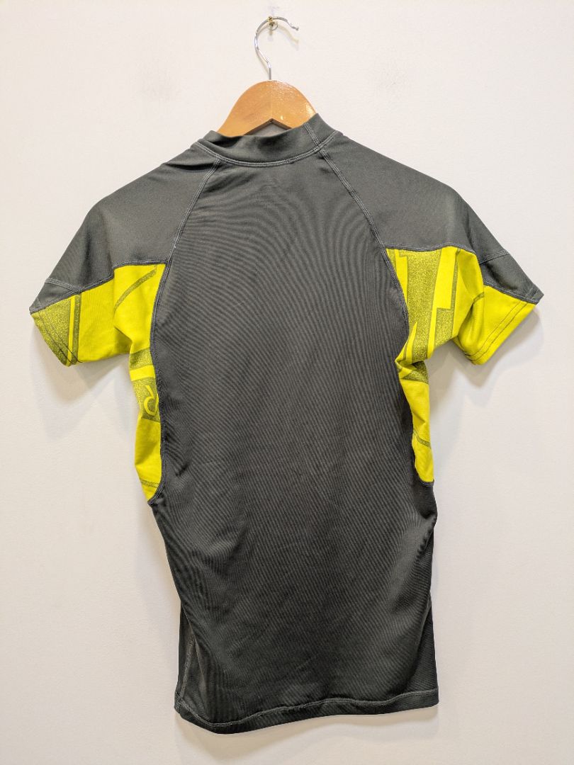 Grey Quiksilver Short-Sleeve Rash Vest, Women's S
