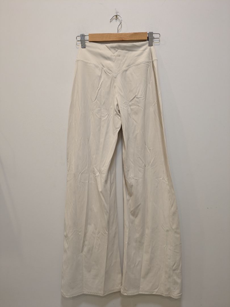 Cream Garage Wide-Leg Active Pants, M