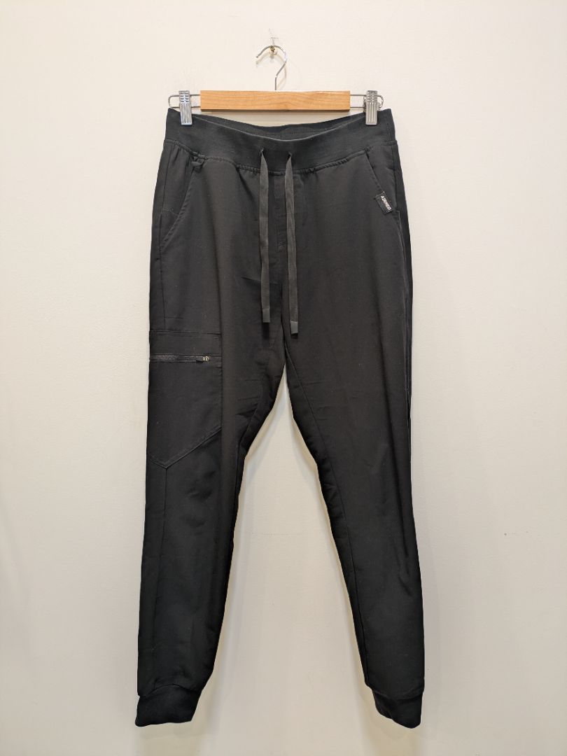 Black Airmed Jogger Scrub Pants, M