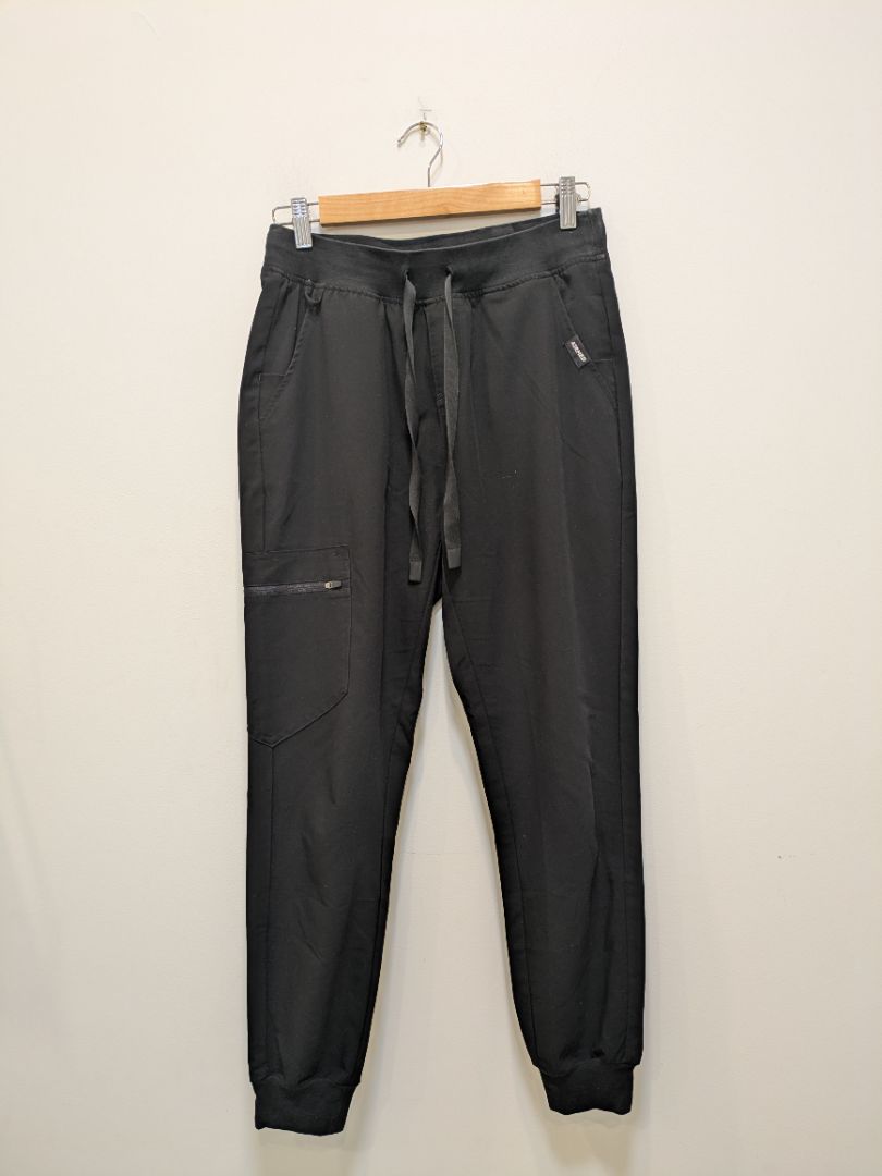 Black Airmed Jogger Scrub Pants, M