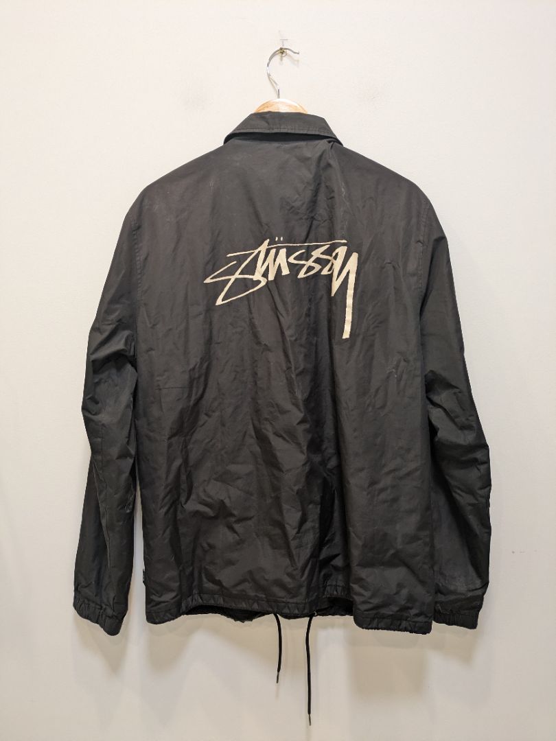 Black Stüssy Coach Jacket, L
