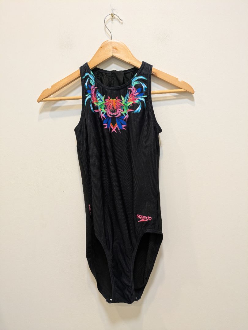 Black Speedo One-Piece Swimsuit, Girl 14 / 170 cm