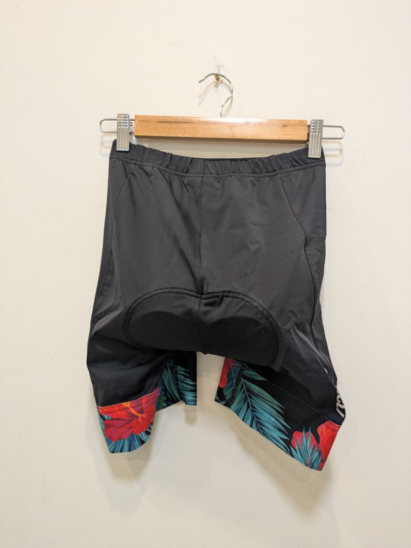 Black Tineli Padded Cycling Shorts, XS