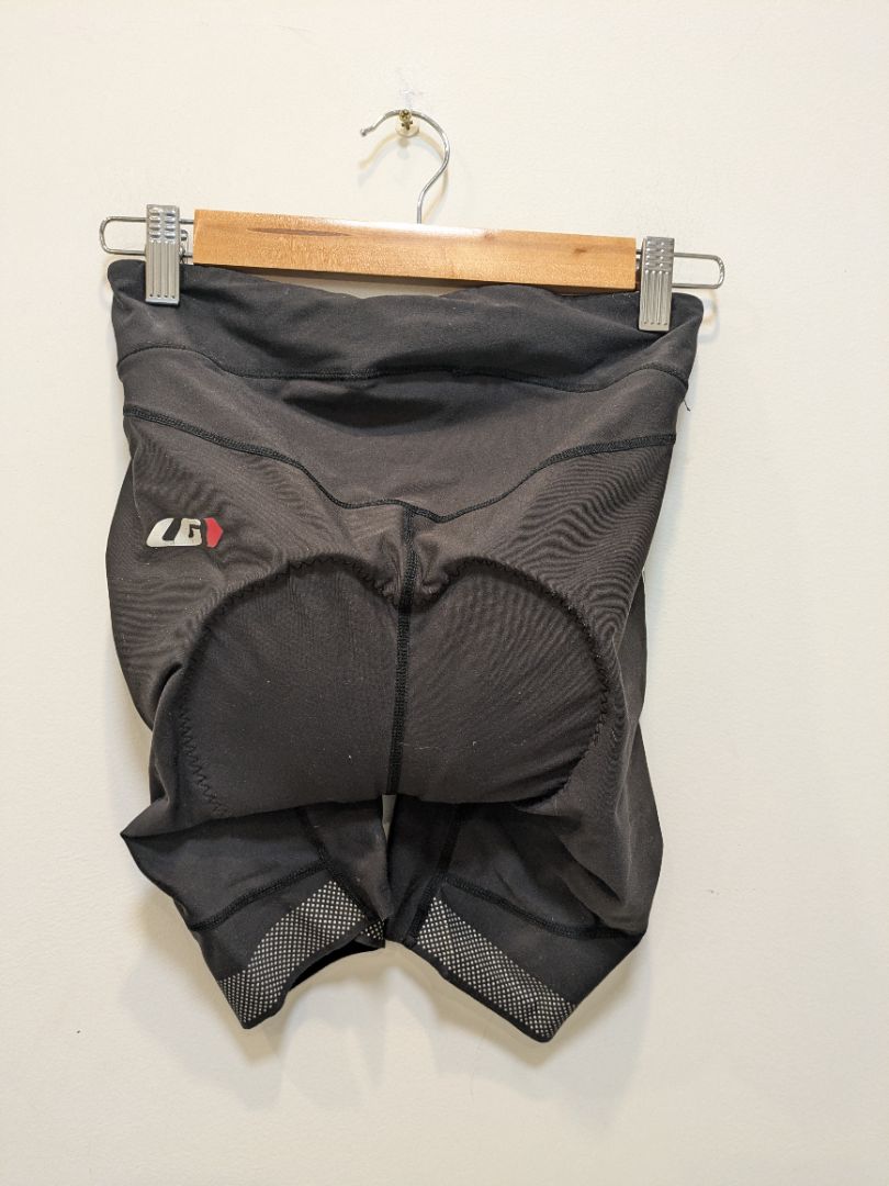 Black Louis Garneau Padded Cycling Shorts, XS