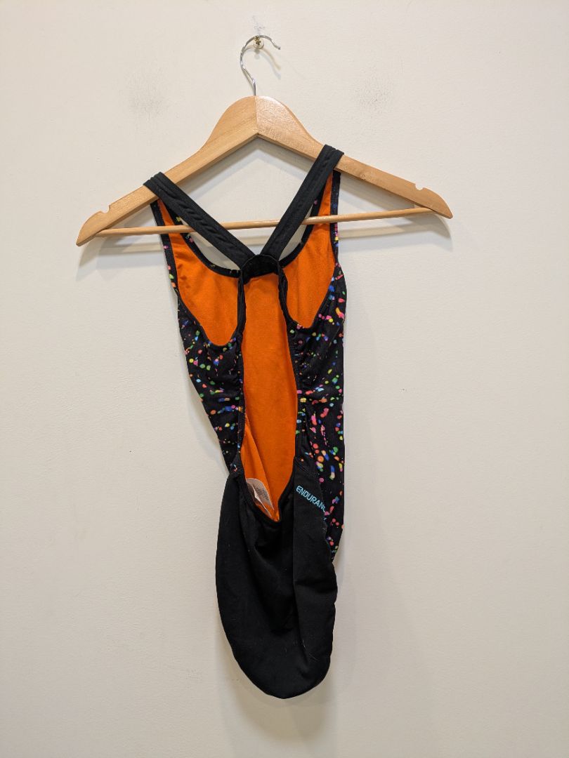 Black Speedo One-Piece Swimsuit, Girl 10 / 152 cm
