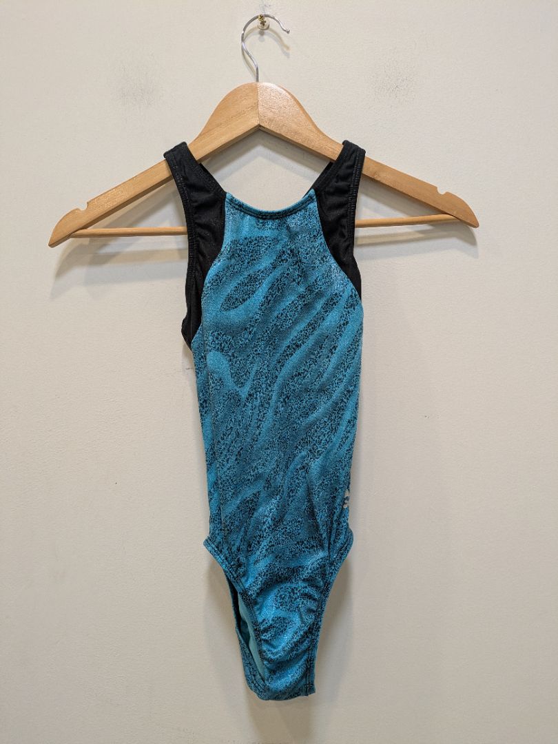 Blue Snowflake Designs Gymnastics Leotard, XS
