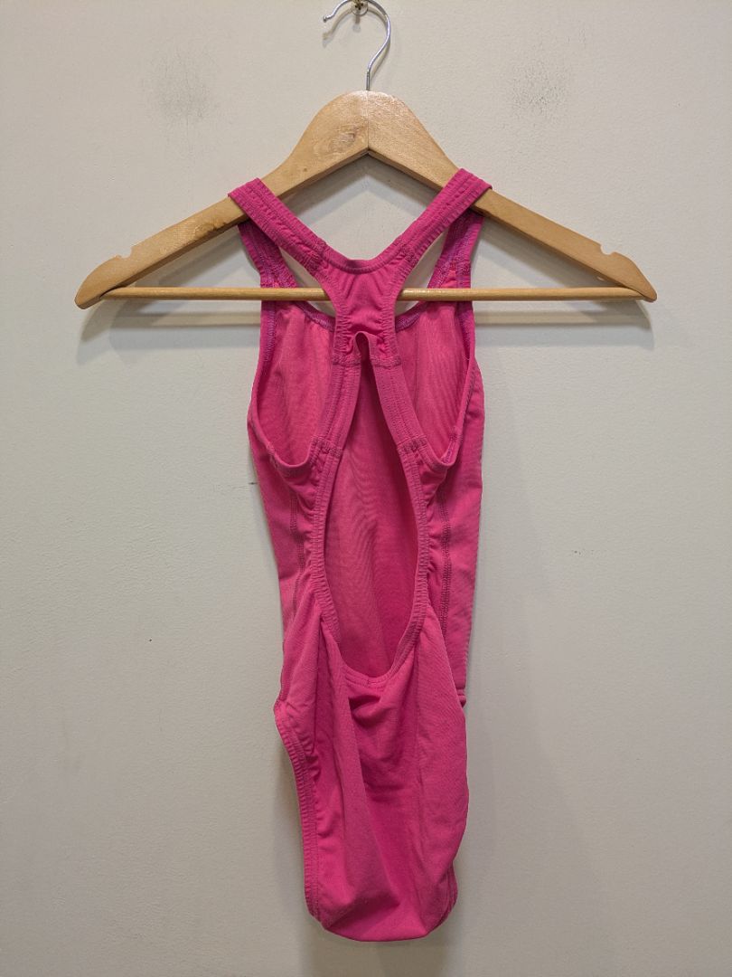 Pink Speedo One-Piece Swimsuit, Girl 6 / 128 cm
