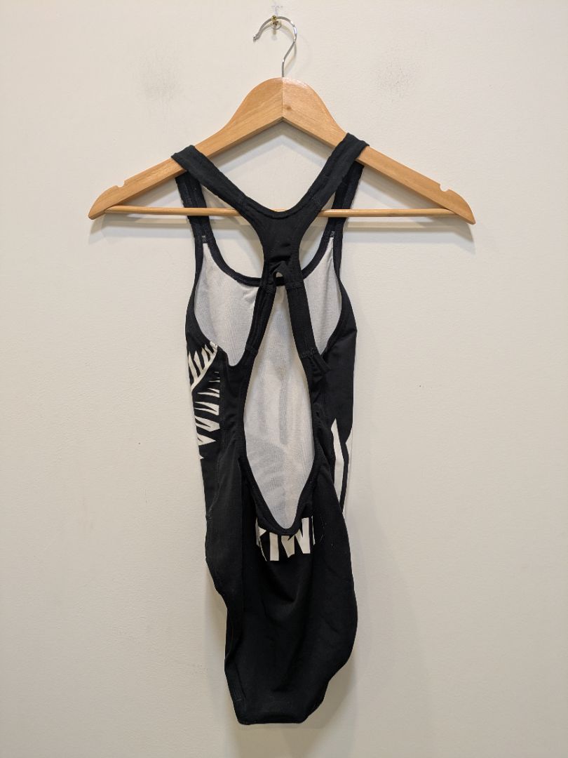 Black Speedo One-Piece Swimsuit, AUS Girl 10