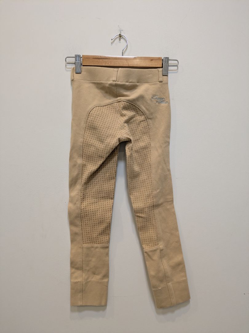 Beige Cooper Allan Kids Full Seat Jodhpurs, C8