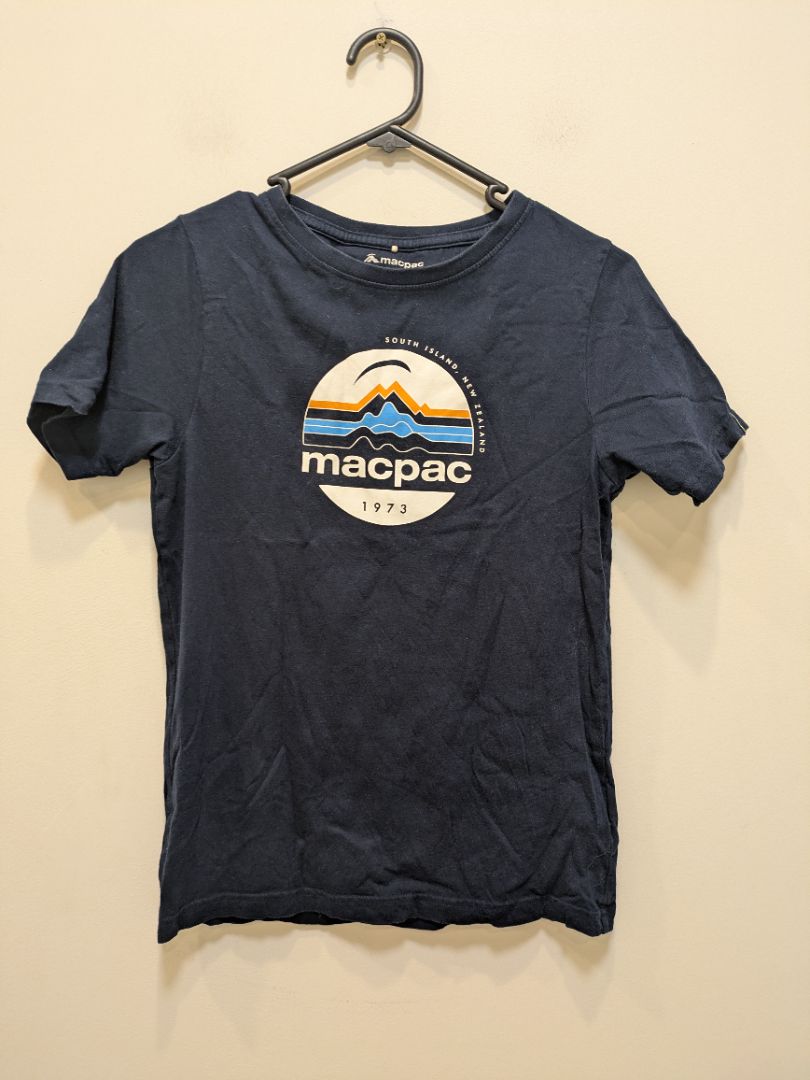 Navy Macpac Kids Graphic T-Shirt, 12