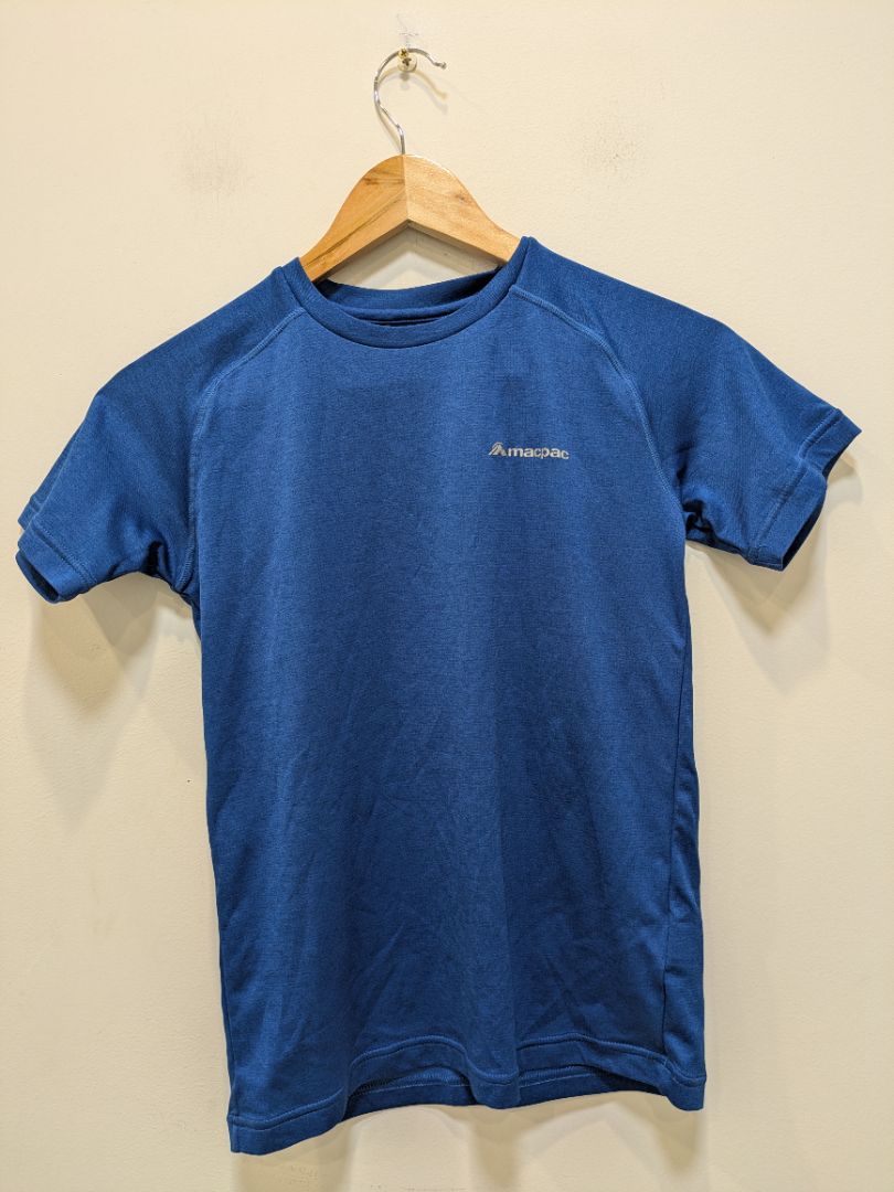 Blue Macpac Kids Thermal Tee, 12 / 150 cm
