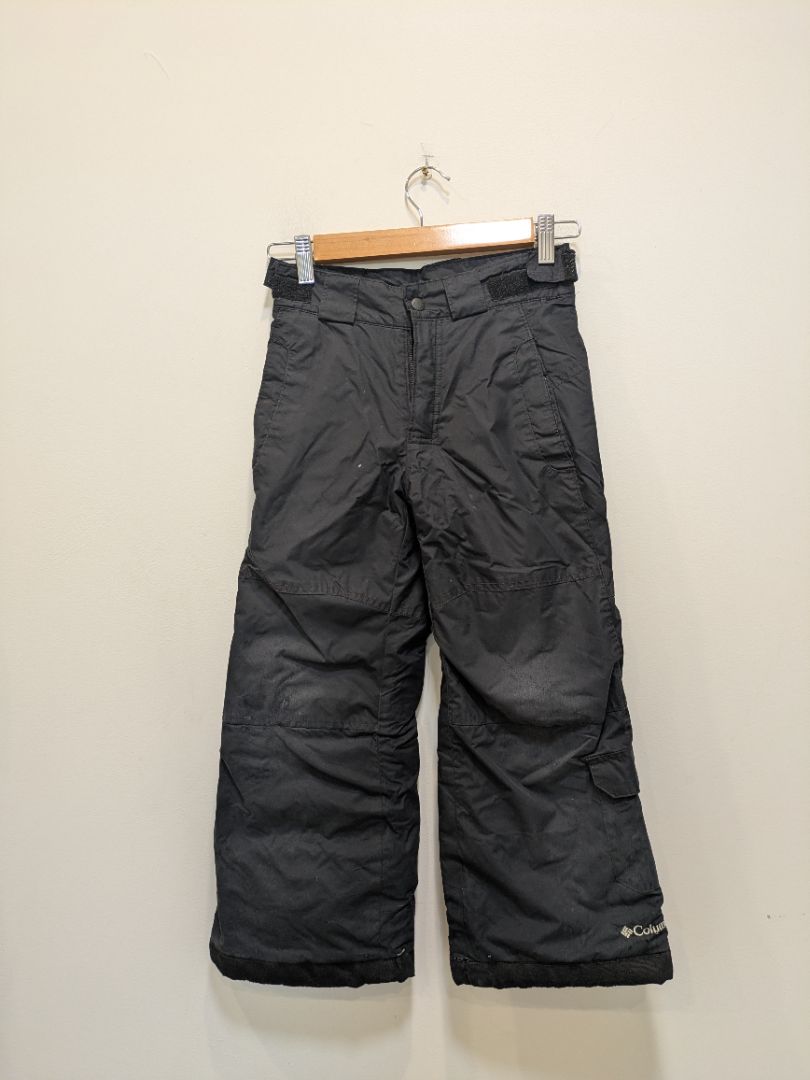 Black Columbia Kids Ski Pants, 6/7