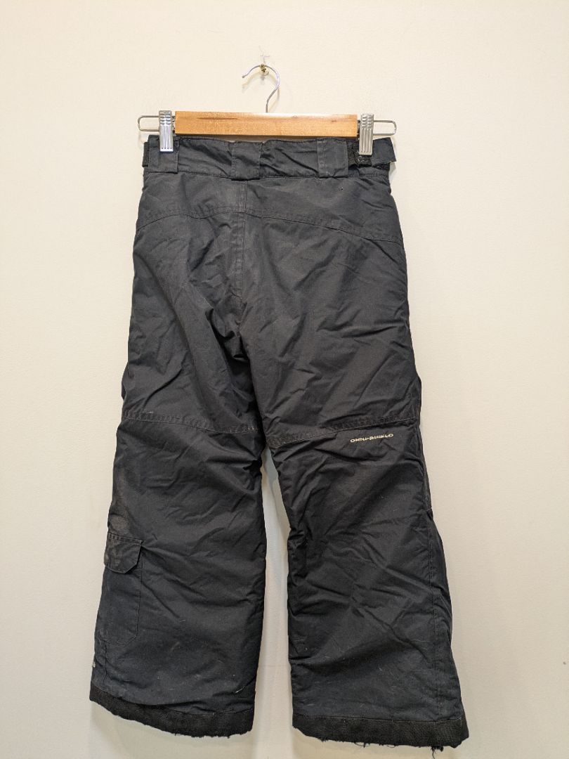 Black Columbia Kids Ski Pants, 6/7