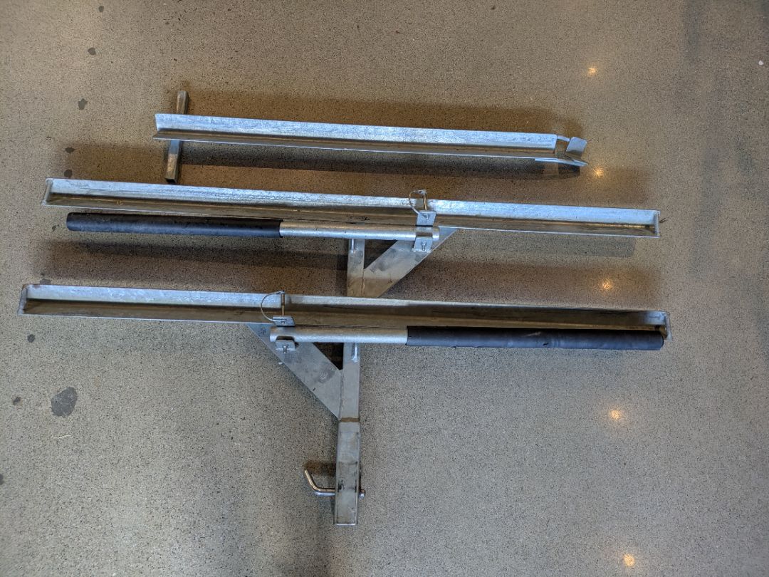 Silver  Towbar bike carrier
