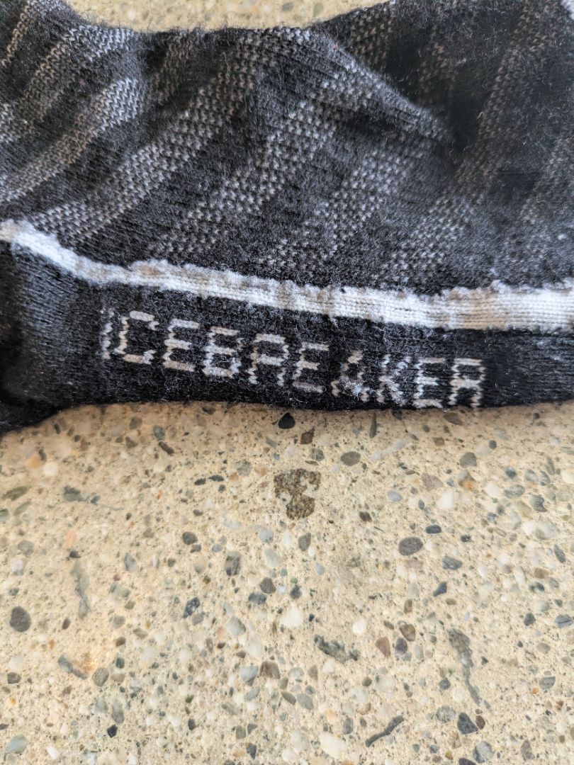 Black Icebreaker Running Socks