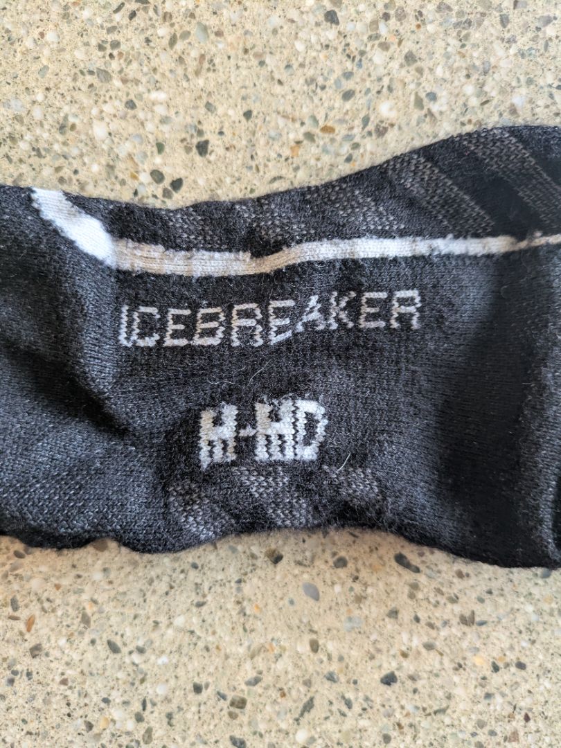 Black Icebreaker Running Socks