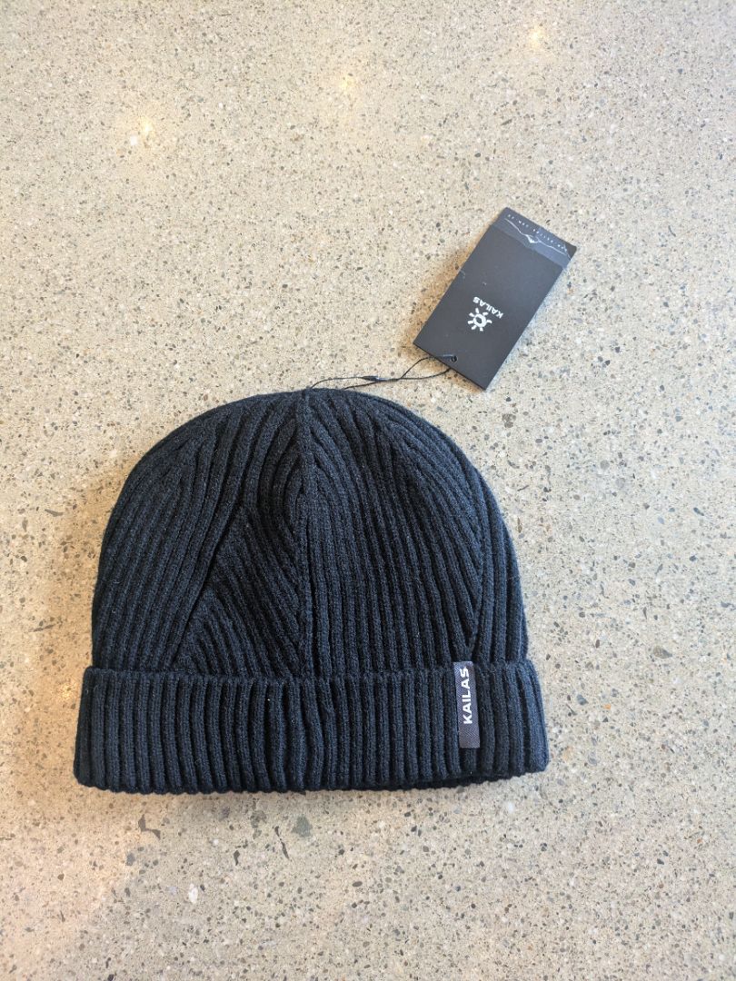 Black Kailas Fleece-Lined Beanie, One Size
