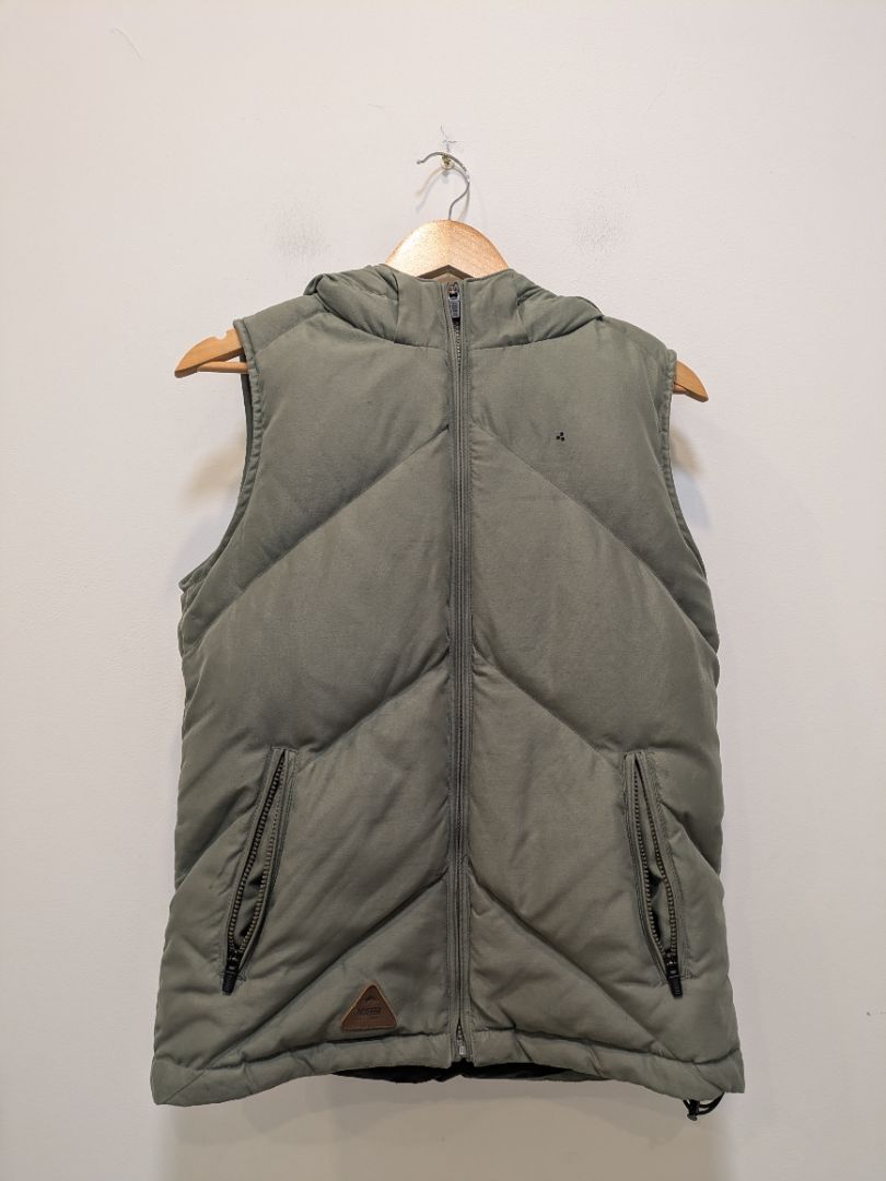 Olive Huffer Original Classic Down Vest, 6